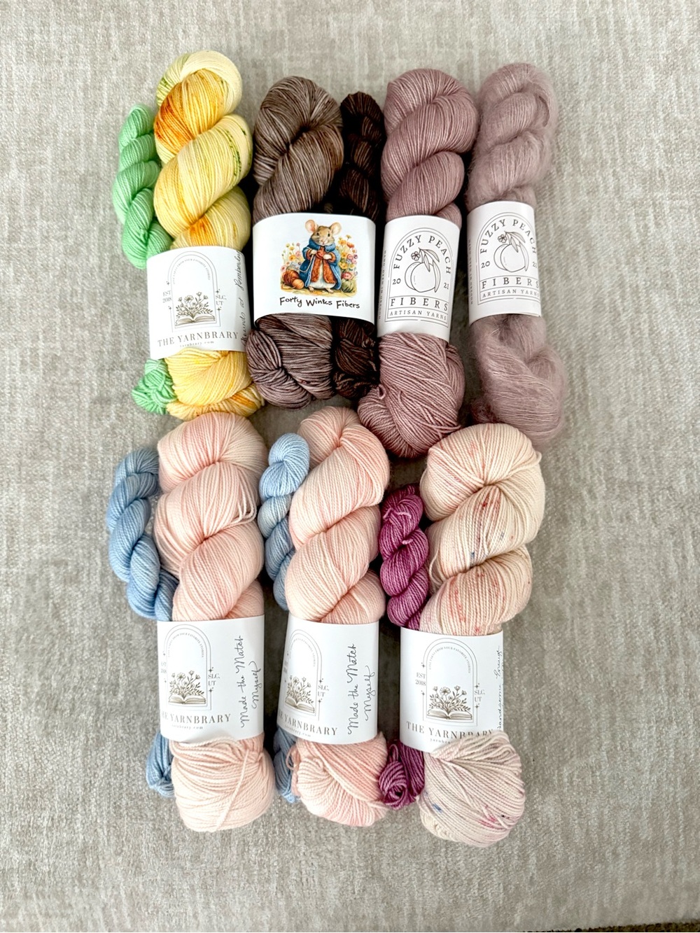 Indie Hand-Dyed Wool Fingering/Sock Yarn Destash Bundle 🧶